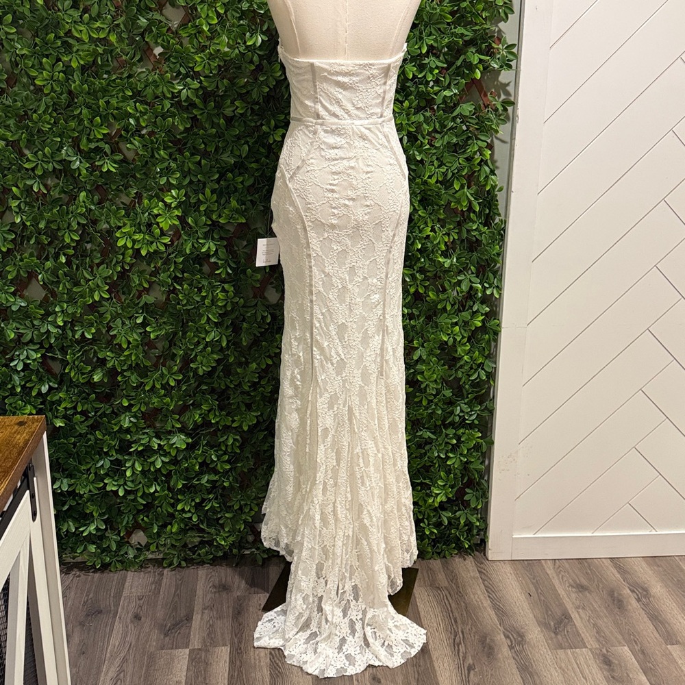 NWT- Imani Mermaid Bustier Lace Wedding Dress - Picture 12 of 17